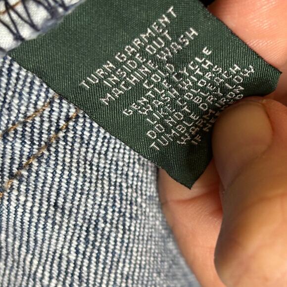 LRL Lauren Jeans Co. Womens Size 12 Petite Stretch Straight Leg Medium Wash - Picture 6 of 10